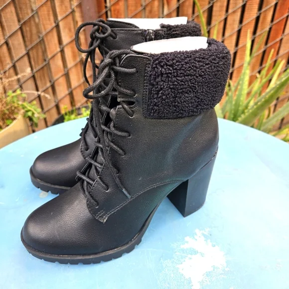 Lace Up Combat Boots Redwood Women's Size 8 - Picture 13 of 16